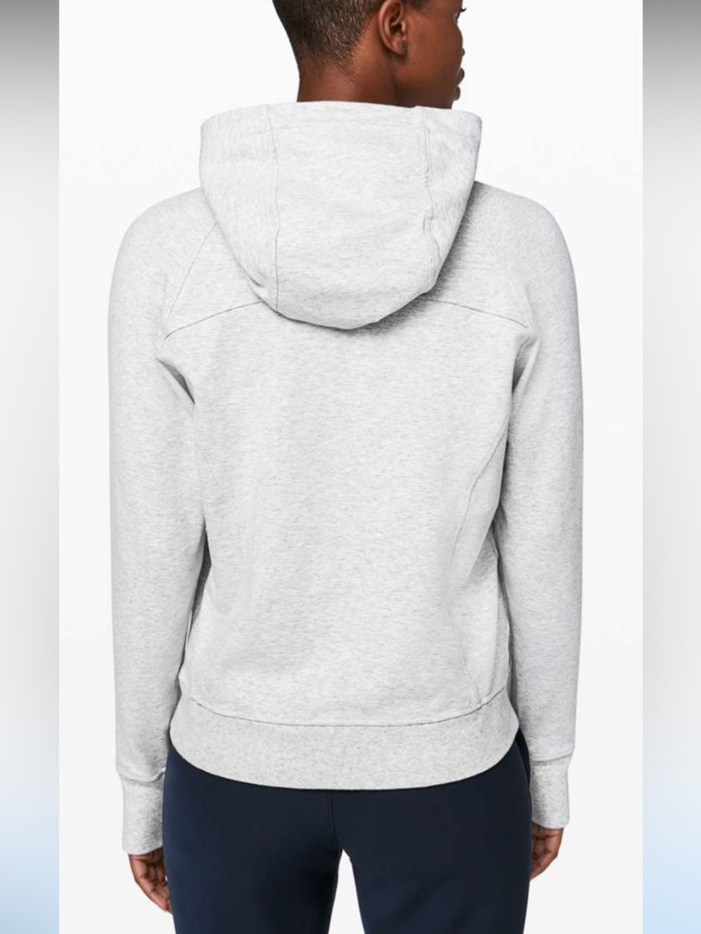 Lululemon Scuba Pullover Heathered Core Ultra Light Grey size 4 - Picture 2 of 8